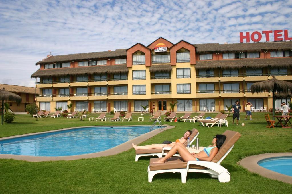Hotel Y Cabanas Mar De Ensueno La Serena Kültér fotó